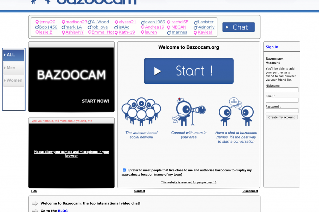 Bazoo video chat
